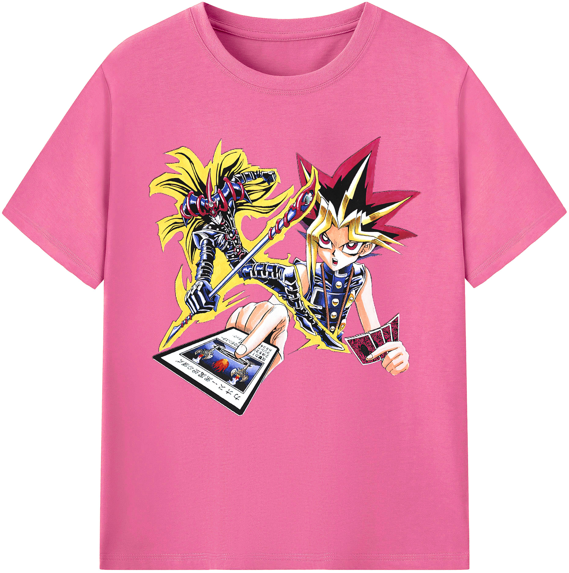 （画像用） 遊☆戯☆王 Yu-Gi-Oh! レディースカジュアルプリントTシャツ（綿100％）